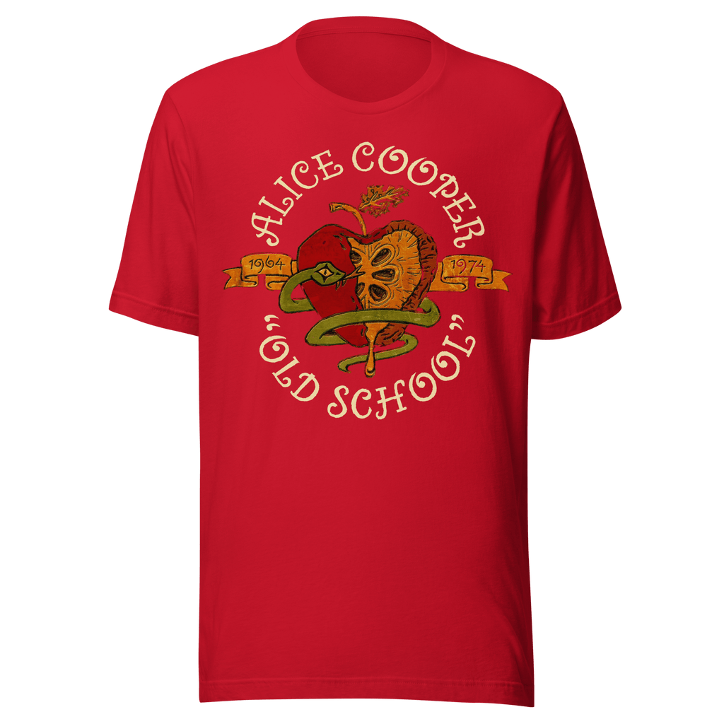 Alice Cooper Old School Jumbo Print Mens T Shirt Red Hoodie, Sweatshirt | CiraTrend.com (Image 1)
