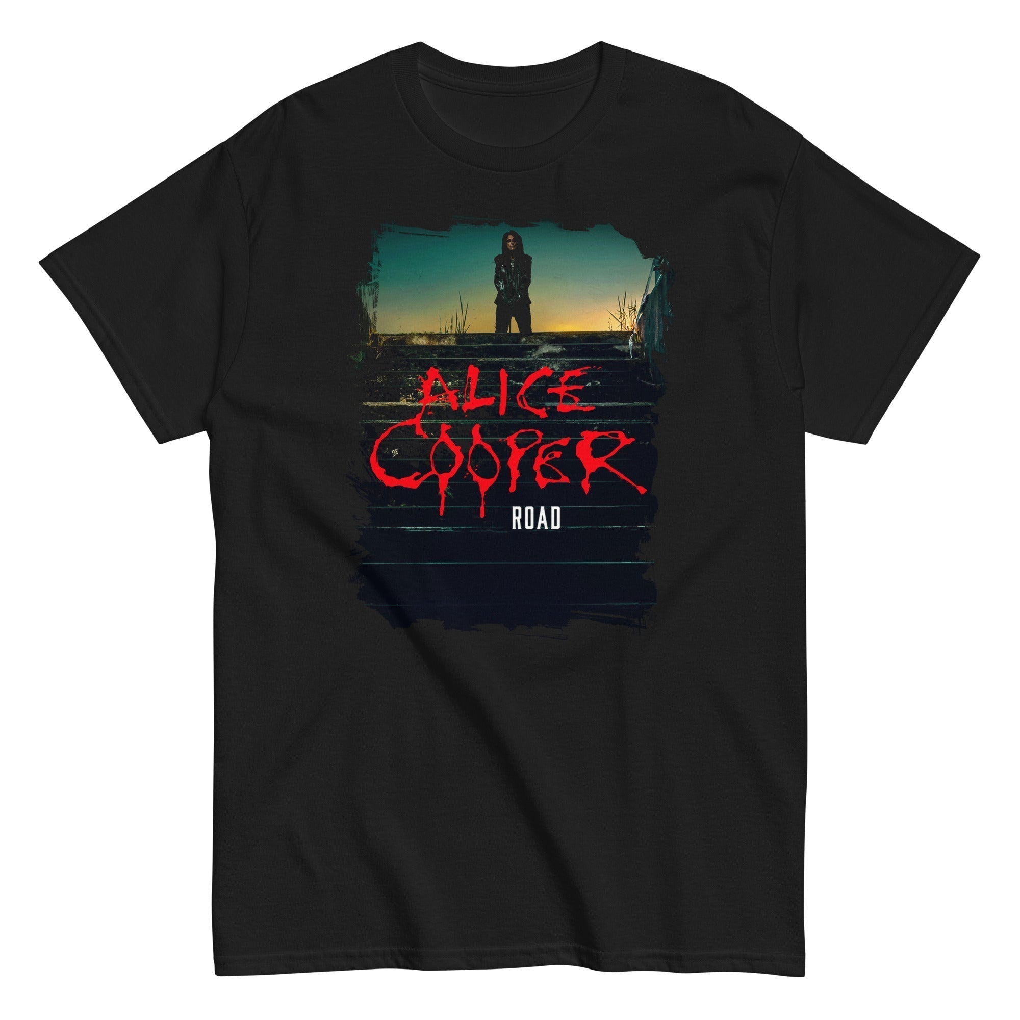 Alice Cooper Road Mens T Shirt Black Hoodie, Sweatshirt | CiraTrend.com (Image 1)