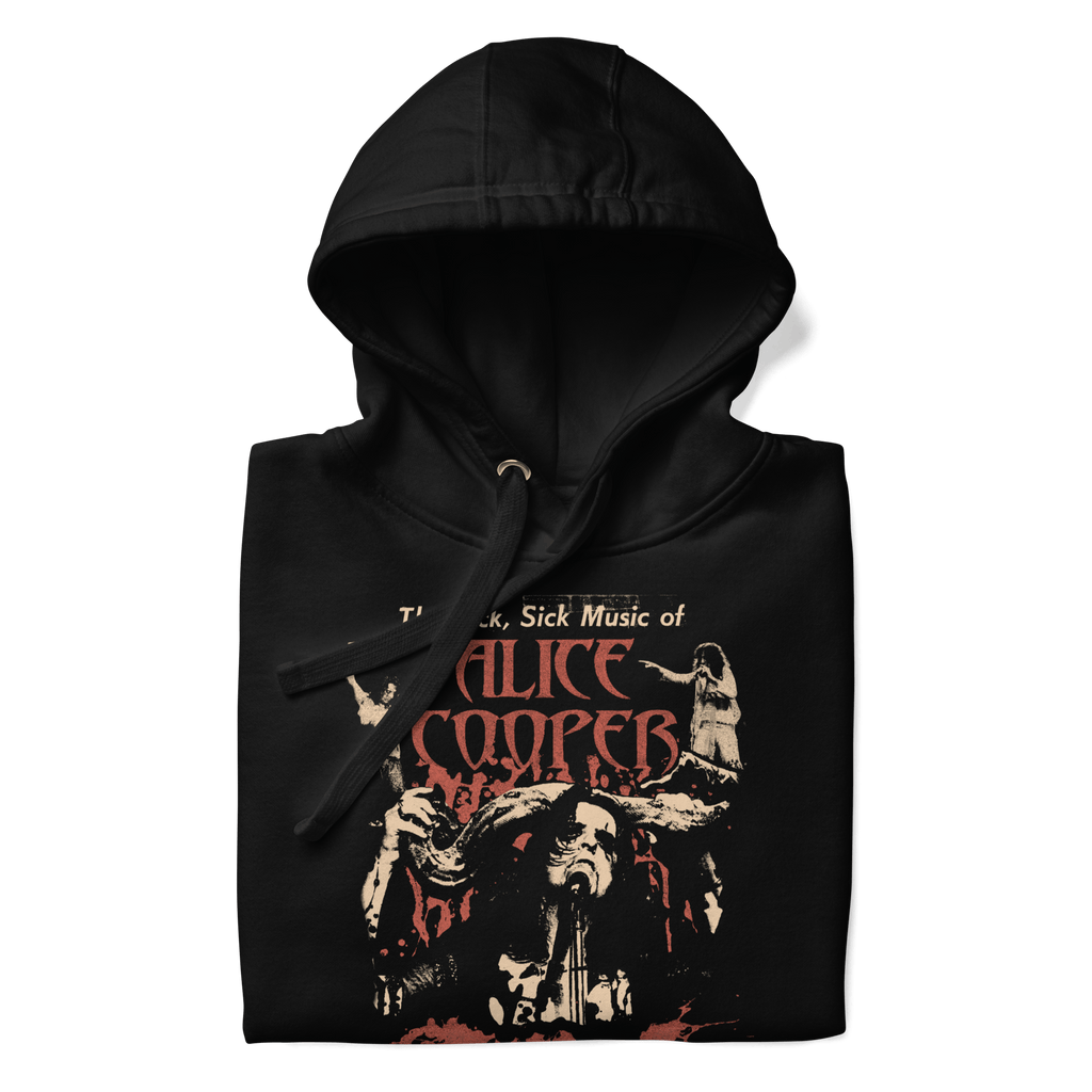 Alice Cooper Sick Sick Mens Hoodie Black T-Shirts, Sweatshirt | CiraTrend.com (Image 1)