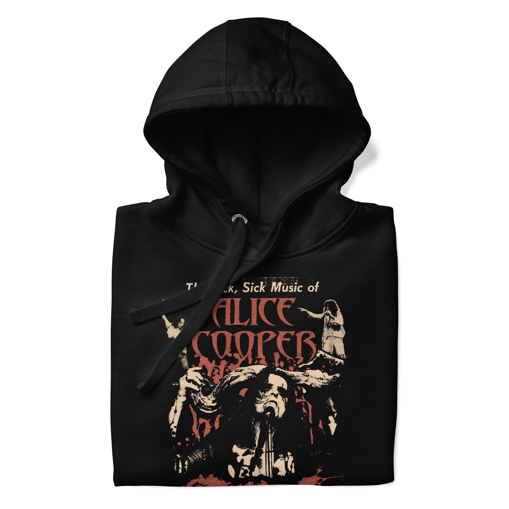 Alice Cooper Sick Sick Mens Hoodie Black T-Shirts, Sweatshirt | CiraTrend.com (Image 1)