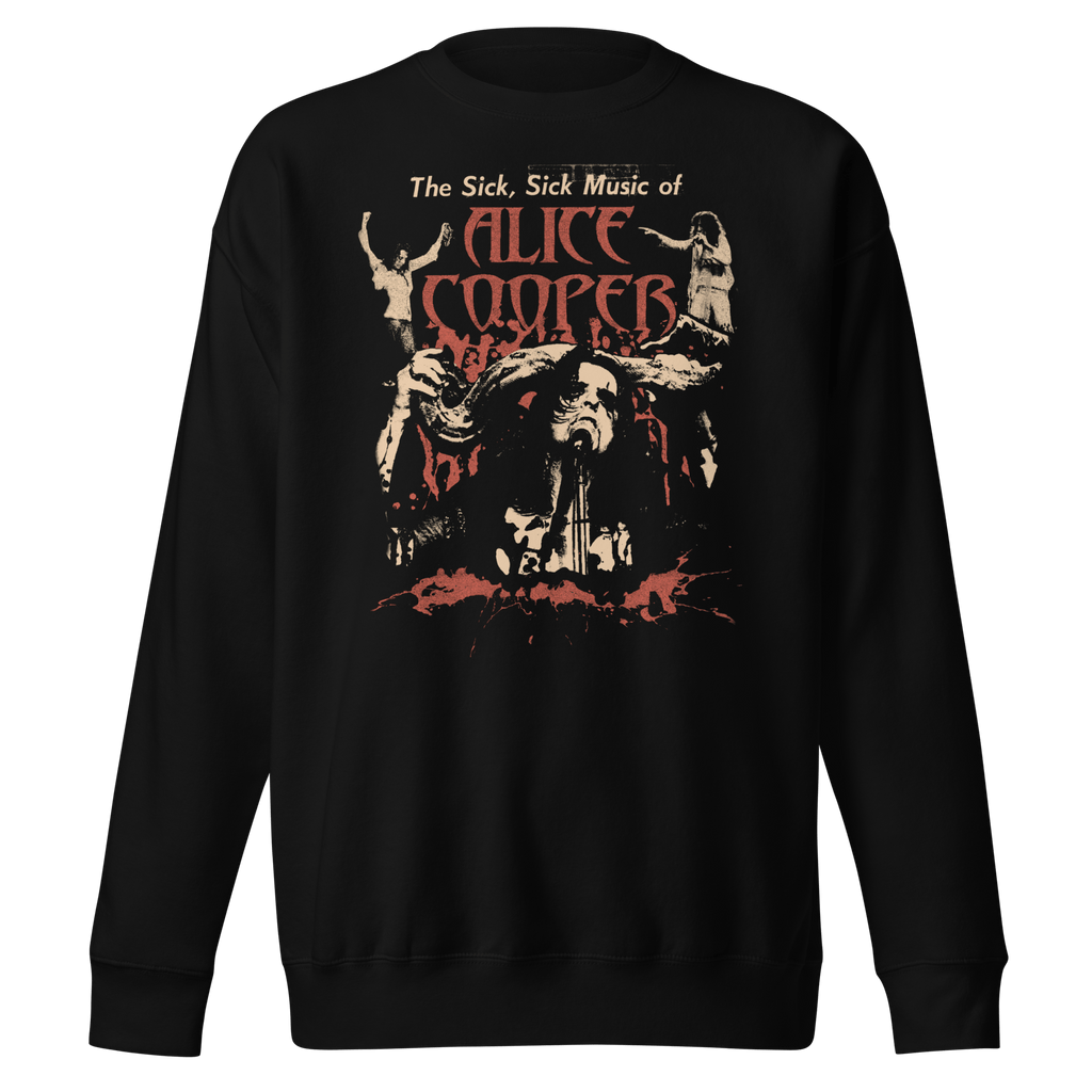 Alice Cooper - Sick Sick Jumbo Print Sweatshirt T-Shirts, Hoodie | CiraTrend.com (Image 2)