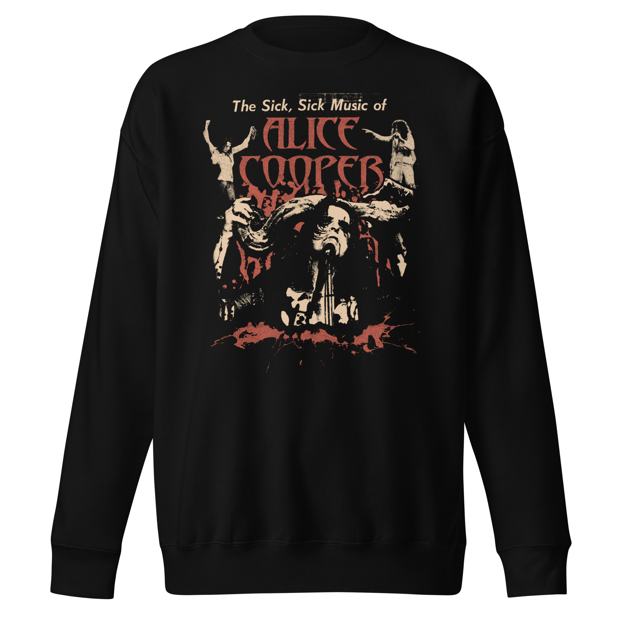 Alice Cooper - Sick Sick Jumbo Print Sweatshirt T-Shirts, Hoodie | CiraTrend.com (Image 2)