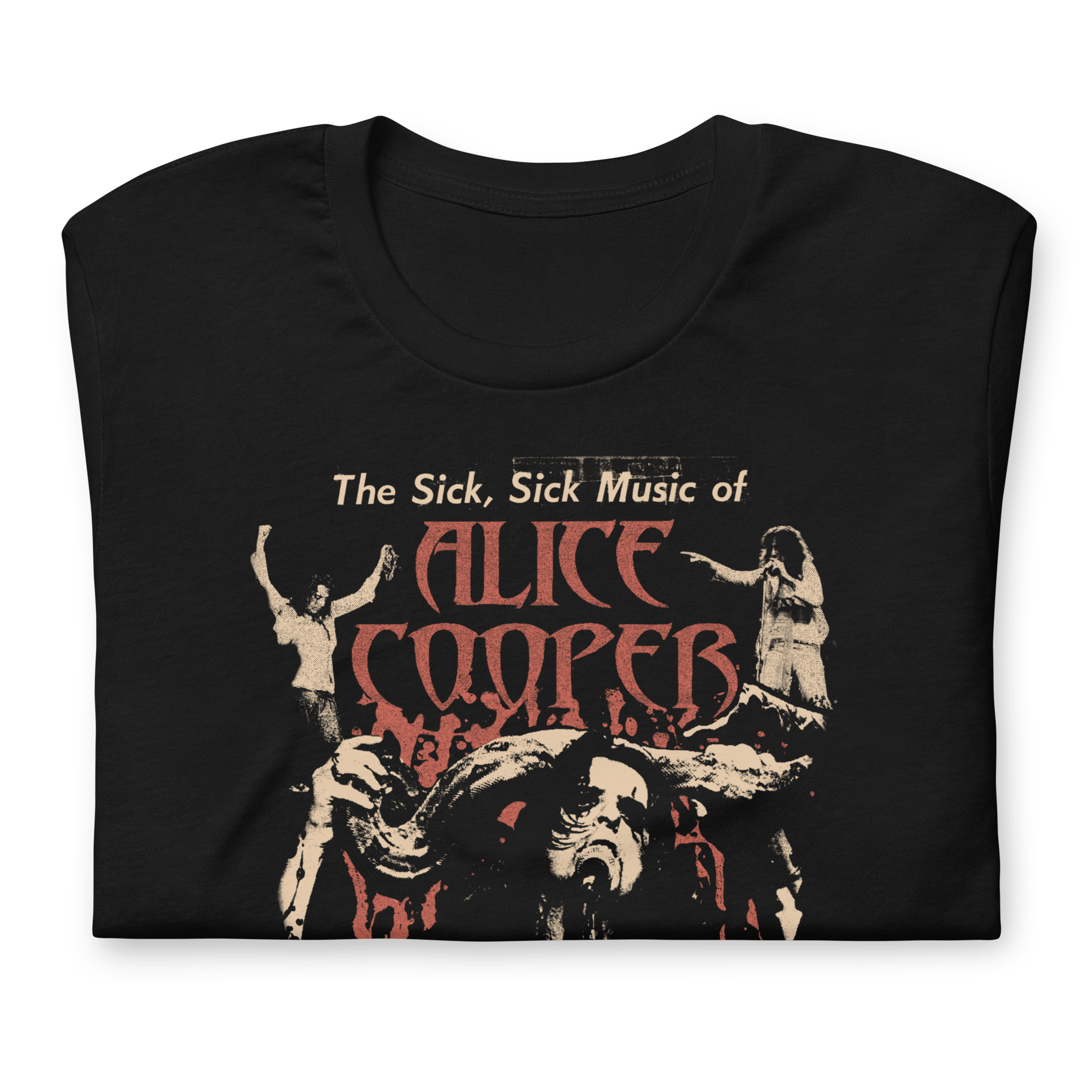 Alice Cooper - Sick Sick Jumbo Print T-Shirt Hoodie, Sweatshirt | CiraTrend.com (Image 2)