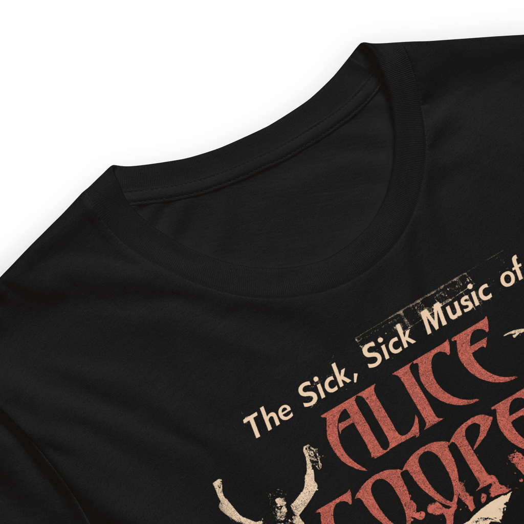 Alice Cooper Sick Sick Jumbo Print Mens T Shirt Black Hoodie, Sweatshirt | CiraTrend.com (Image 4)