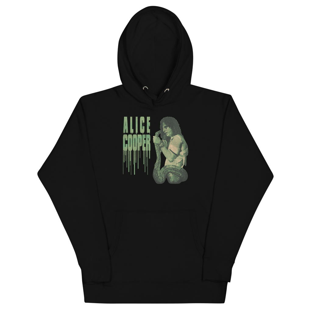 Alice Cooper Vintage 1986 Snake Drip Mens Hoodie Black T-Shirts, Sweatshirt | CiraTrend.com (Image 2)