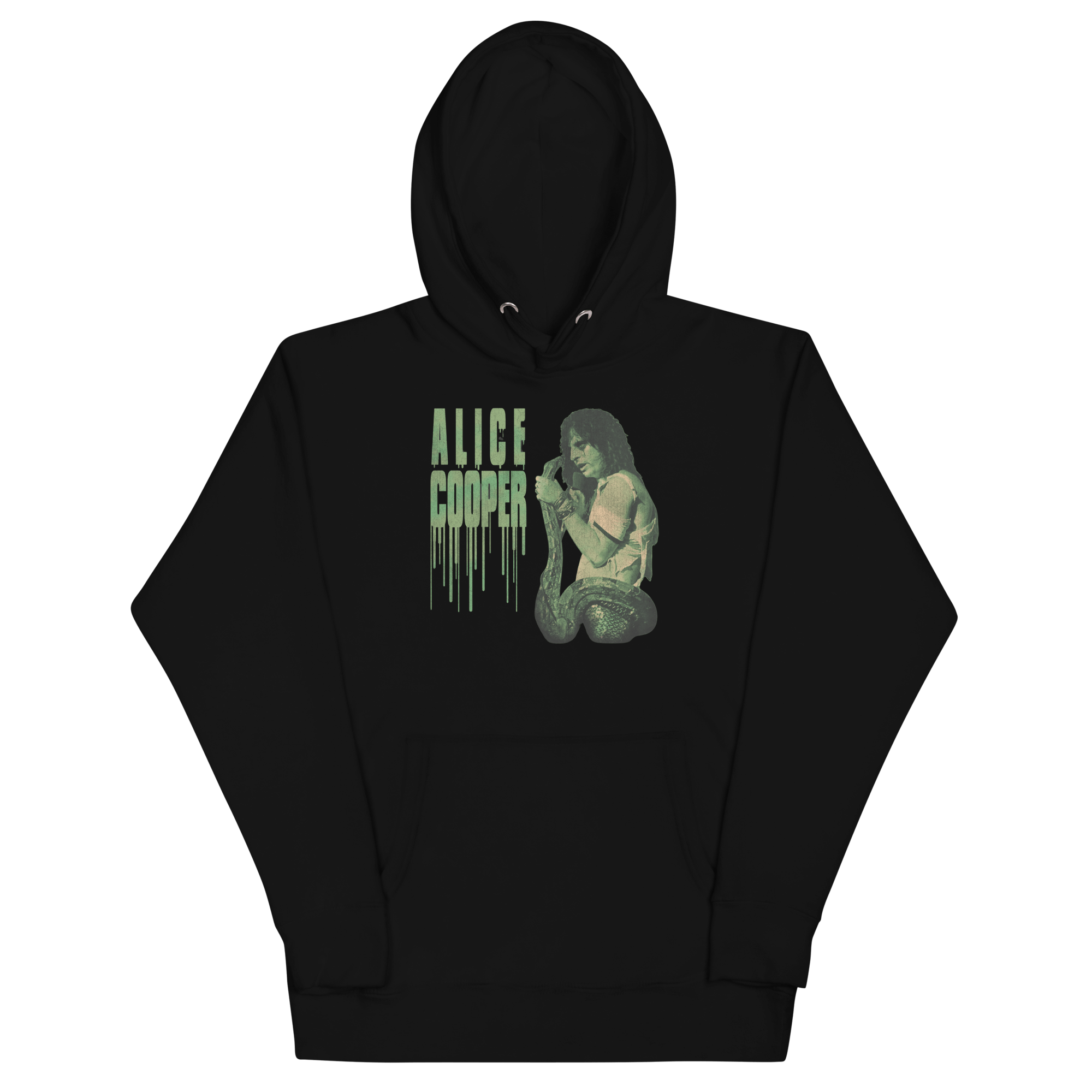 Alice Cooper Vintage 1986 Snake Drip Mens Hoodie Black T-Shirts, Sweatshirt | CiraTrend.com (Image 2)