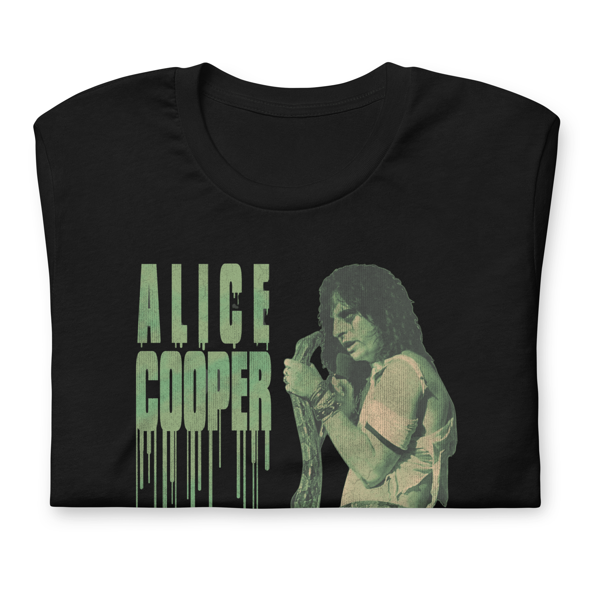 Alice Cooper Vintage 1986 Snake Drip Jumbo Print Mens T Shirt Black Hoodie, Sweatshirt | CiraTrend.com (Image 3)