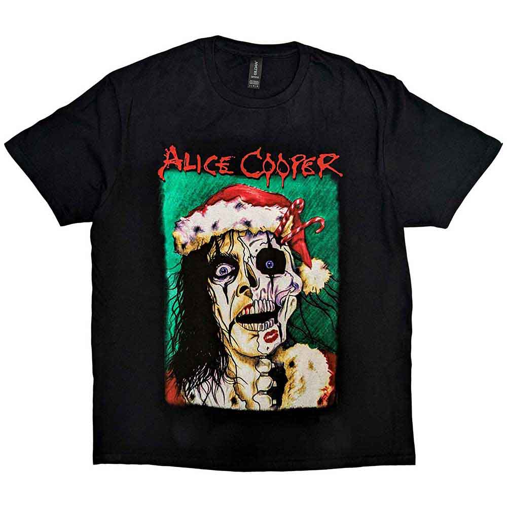 Alice Cooper Xmas Card Mens T Shirt Black Hoodie, Sweatshirt | CiraTrend.com