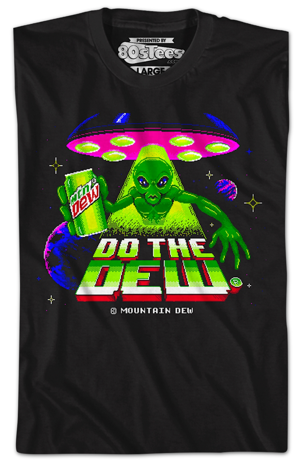 Exclusive Alien Do The Dew Video Game Mountain Dew T-Shirt Hoodie, Sweatshirt | CiraTrend.com (Image 2)
