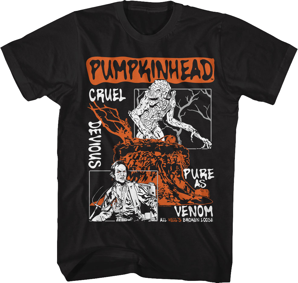 Illustrated Cruel Panels Pumpkinhead T-Shirt Hoodie, Sweatshirt | CiraTrend.com (Image 1)