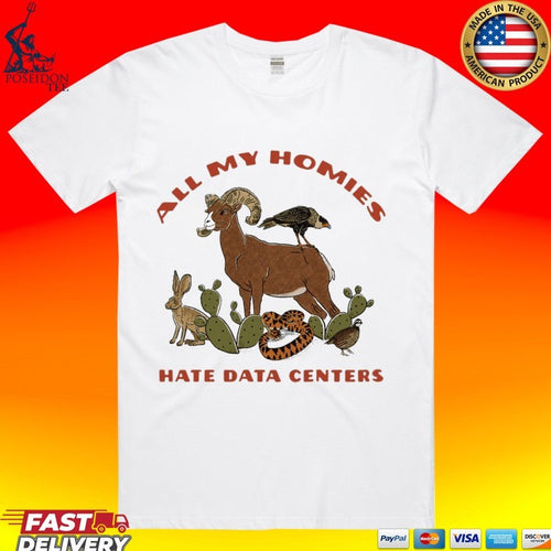 All My Homies Hate Data Centers T-shirt