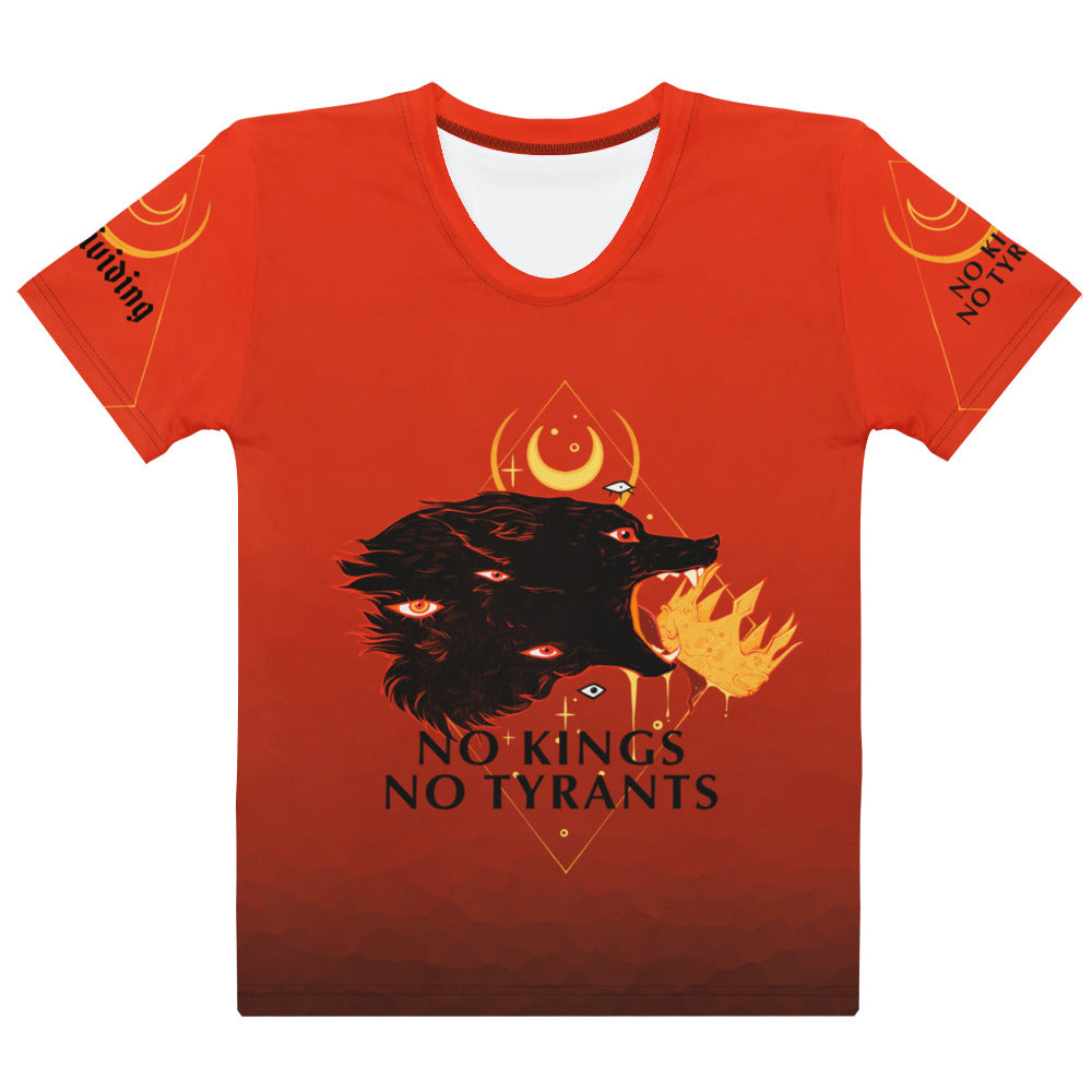 No Kings No Tyrants, Women's Sublimation T-Shirt Hoodie, Sweatshirt | CiraTrend.com (Image 1)