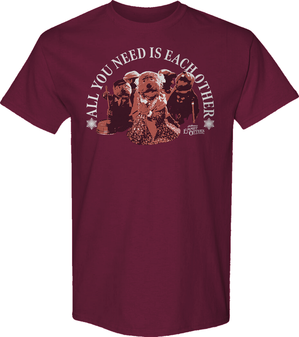 All You Need Is Each Other Emmet Otter T-Shirt Hoodie, Sweatshirt | CiraTrend.com (Image 1)
