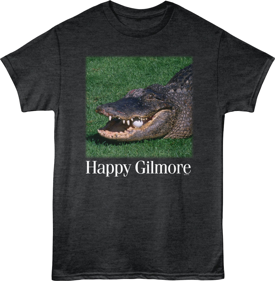 Alligator With Golf Ball Happy Gilmore T-Shirt Hoodie, Sweatshirt | CiraTrend.com (Image 1)