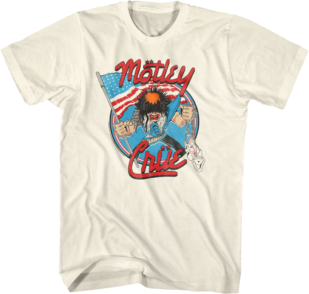 Allister Fiend American Flag Motley Crue T-Shirt Hoodie, Sweatshirt | CiraTrend.com (Image 1)