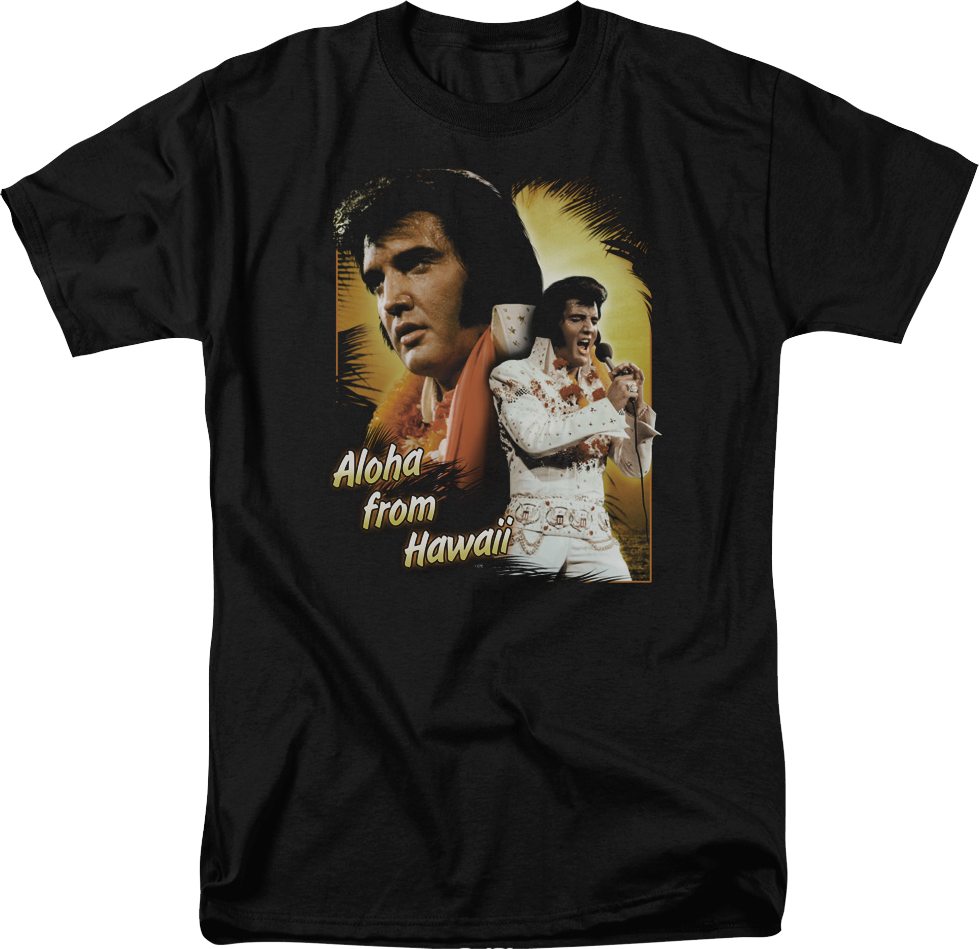 Aloha From Hawaii Collage Elvis Presley T-Shirt Hoodie, Sweatshirt | CiraTrend.com (Image 1)