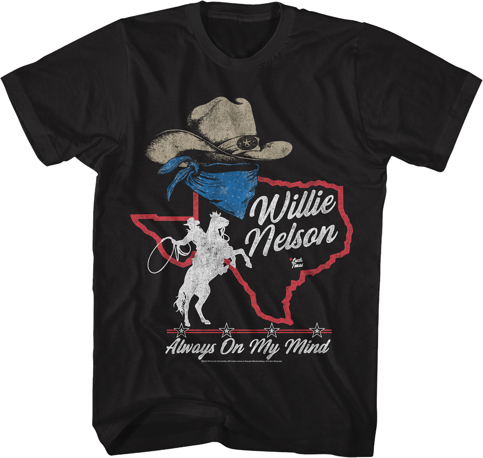 Always On My Mind Willie Nelson T-Shirt Hoodie, Sweatshirt | CiraTrend.com (Image 1)