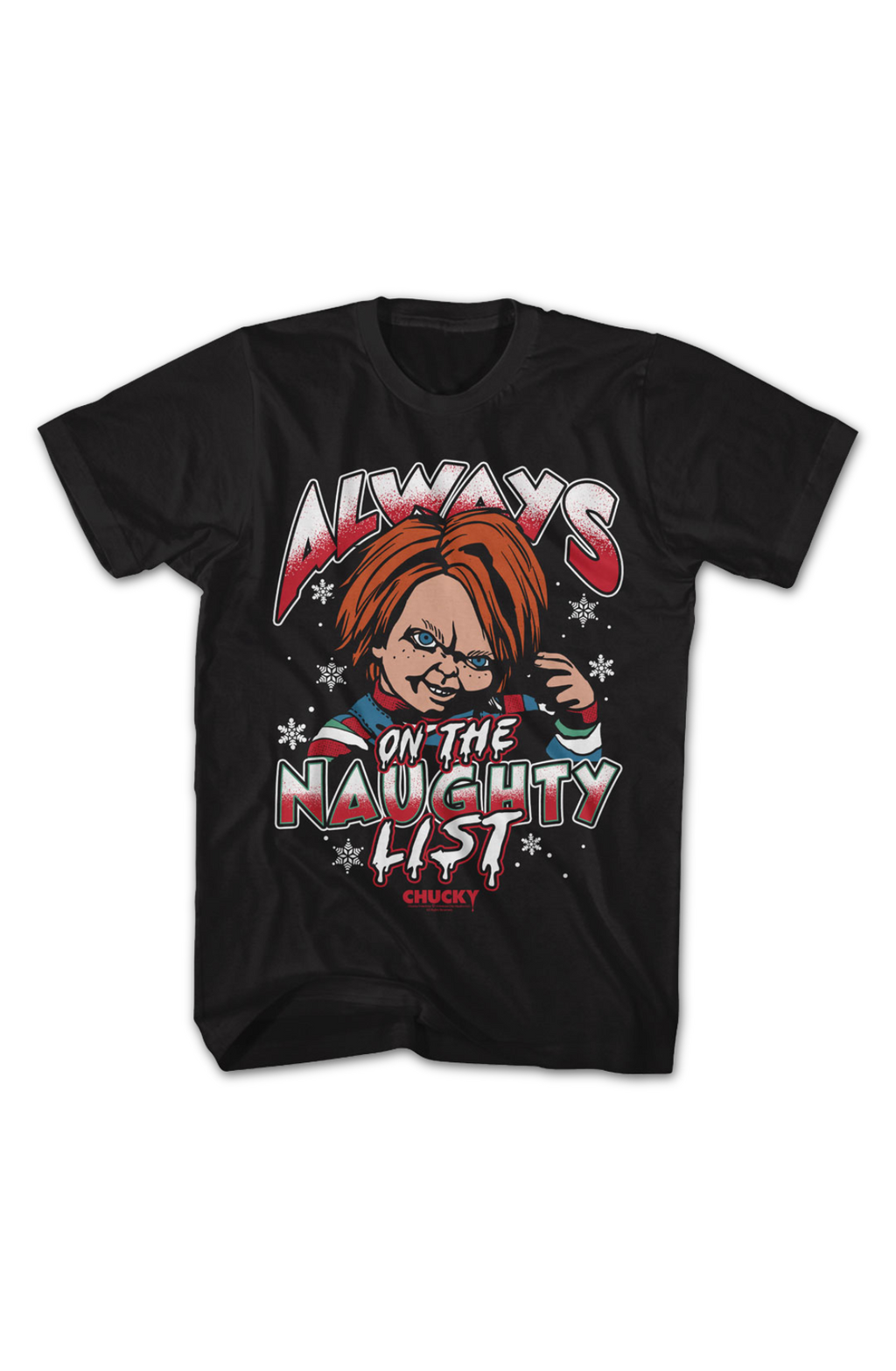 Always On The Naughty List Child's Play T-Shirt Hoodie, Sweatshirt | CiraTrend.com (Image 2)