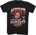 Always On The Naughty List Child's Play T-Shirt Hoodie, Sweatshirt | CiraTrend.com (Image 1)