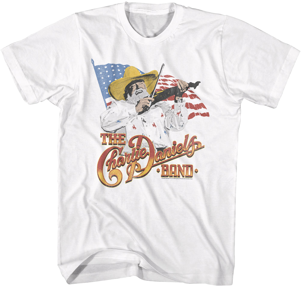 American Flag Charlie Daniels Band T-Shirt Hoodie, Sweatshirt | CiraTrend.com (Image 1)