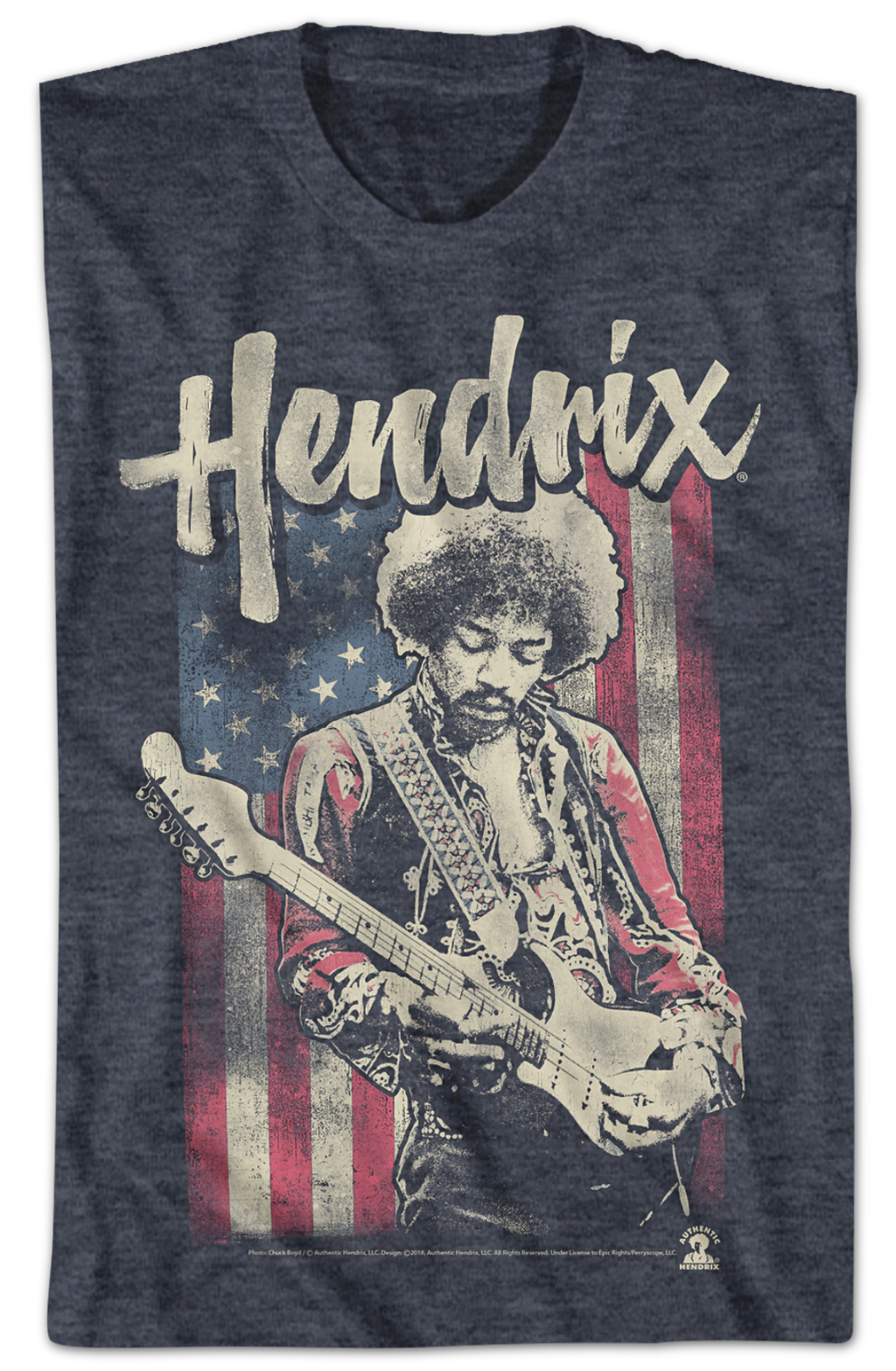 American Flag Jimi Hendrix T-Shirt Hoodie, Sweatshirt | CiraTrend.com (Image 2)