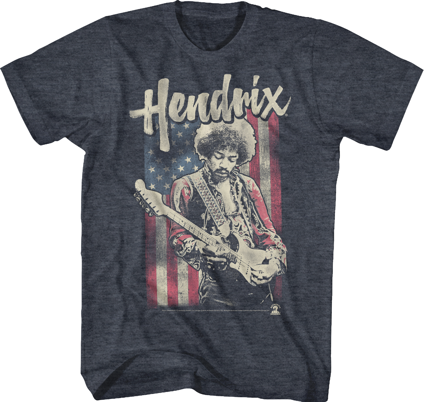 American Flag Jimi Hendrix T-Shirt Hoodie, Sweatshirt | CiraTrend.com (Image 1)