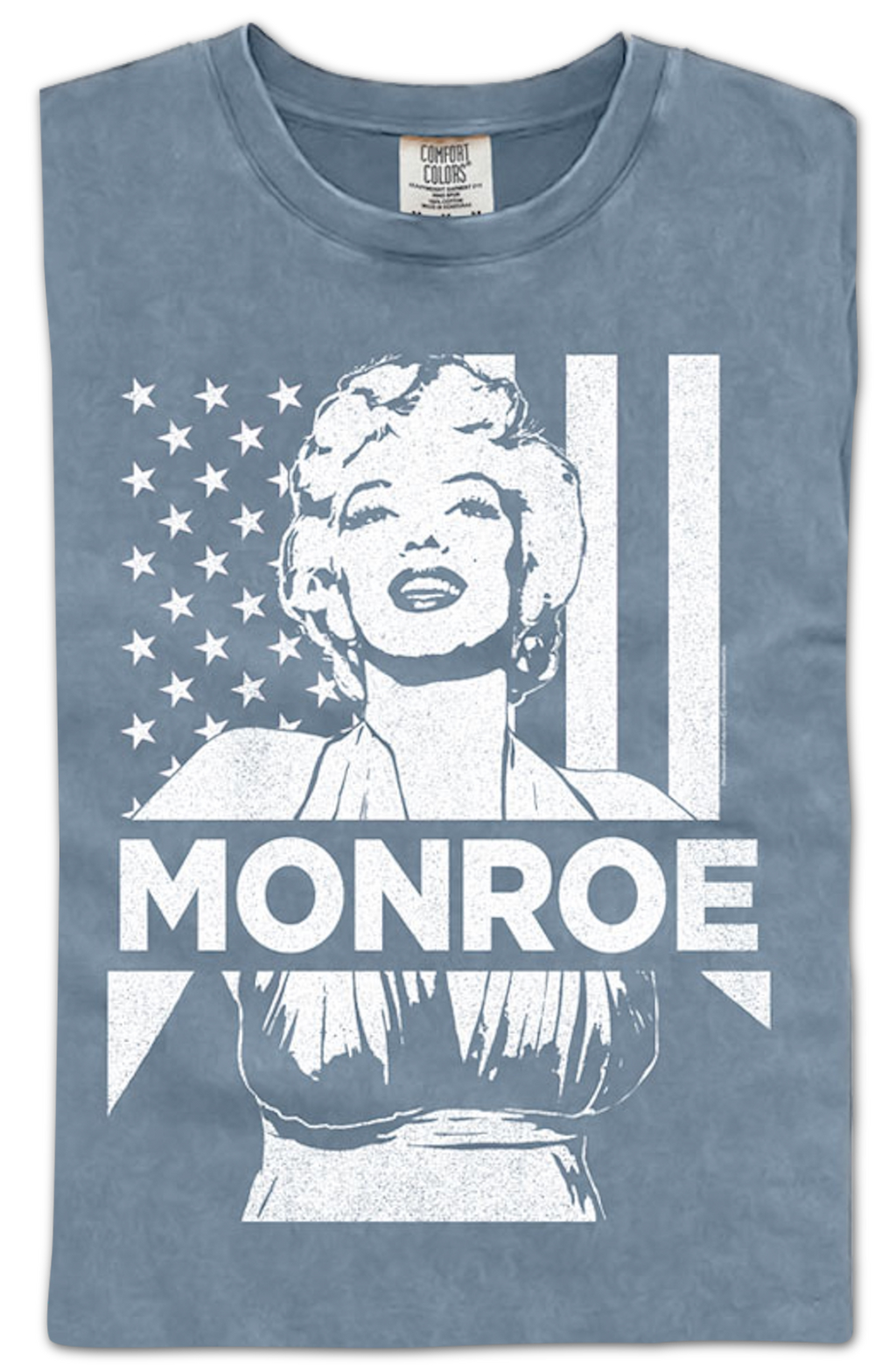 American Flag Marilyn Monroe Comfort Colors Brand T-Shirt Hoodie, Sweatshirt | CiraTrend.com (Image 2)