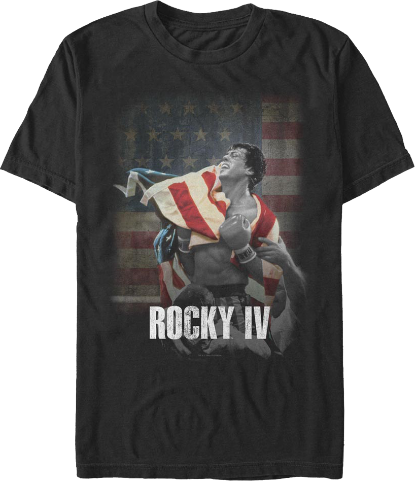 American Flag Rocky IV T-Shirt Hoodie, Sweatshirt | CiraTrend.com (Image 1)