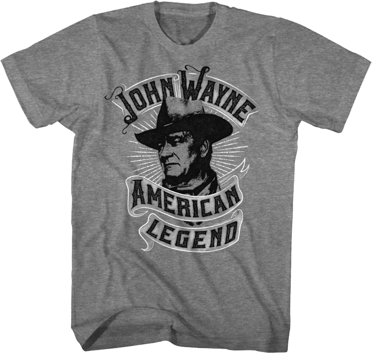 American Legend Banner John Wayne T-Shirt Hoodie, Sweatshirt | CiraTrend.com (Image 1)