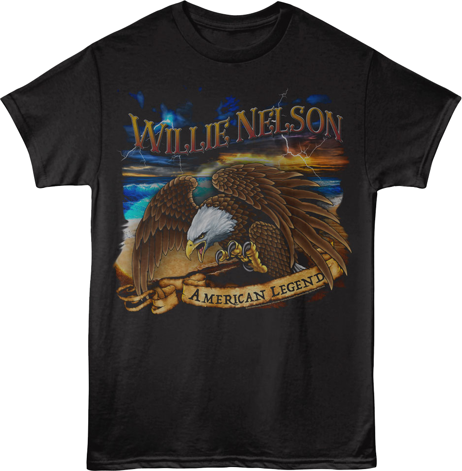American Legend Banner Willie Nelson T-Shirt Hoodie, Sweatshirt | CiraTrend.com (Image 1)