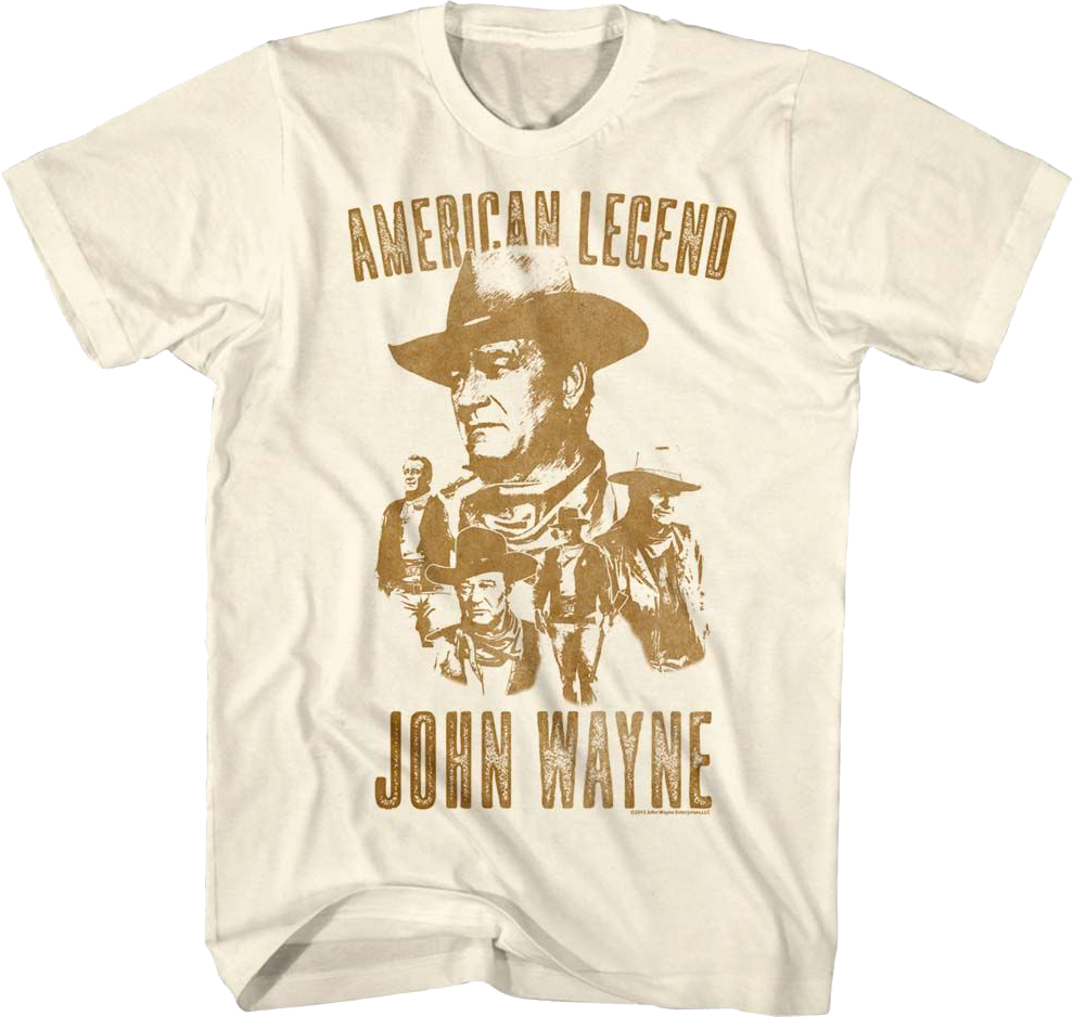 American Legend John Wayne T-Shirt Hoodie, Sweatshirt | CiraTrend.com (Image 1)