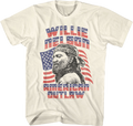 American Outlaw Willie Nelson T-Shirt Hoodie, Sweatshirt | CiraTrend.com (Image 1)