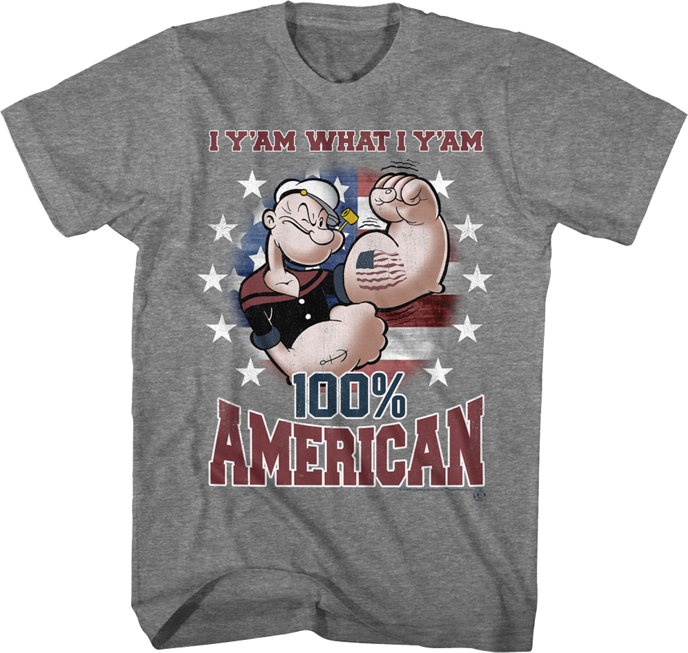 American Popeye T-Shirt Hoodie, Sweatshirt | CiraTrend.com (Image 1)