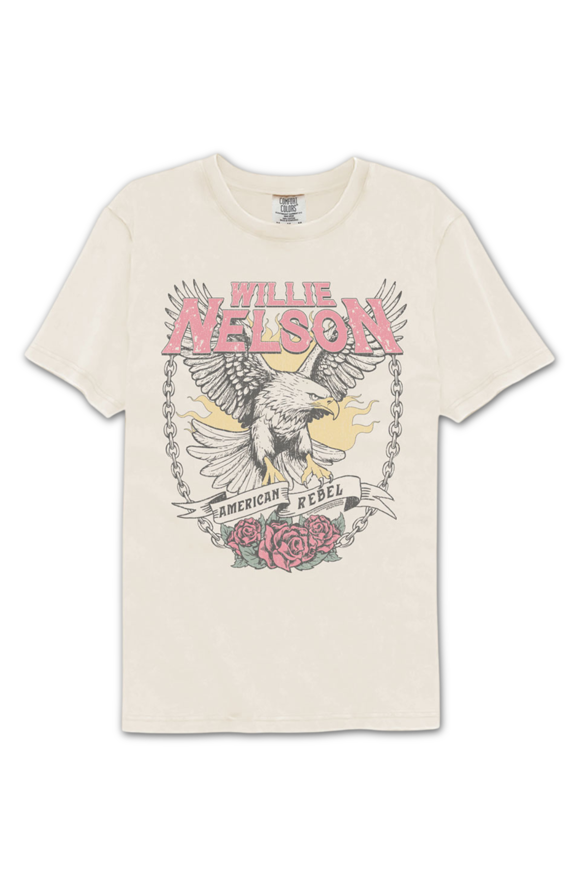 American Rebel Willie Nelson Comfort Colors Brand T-Shirt Hoodie, Sweatshirt | CiraTrend.com (Image 2)