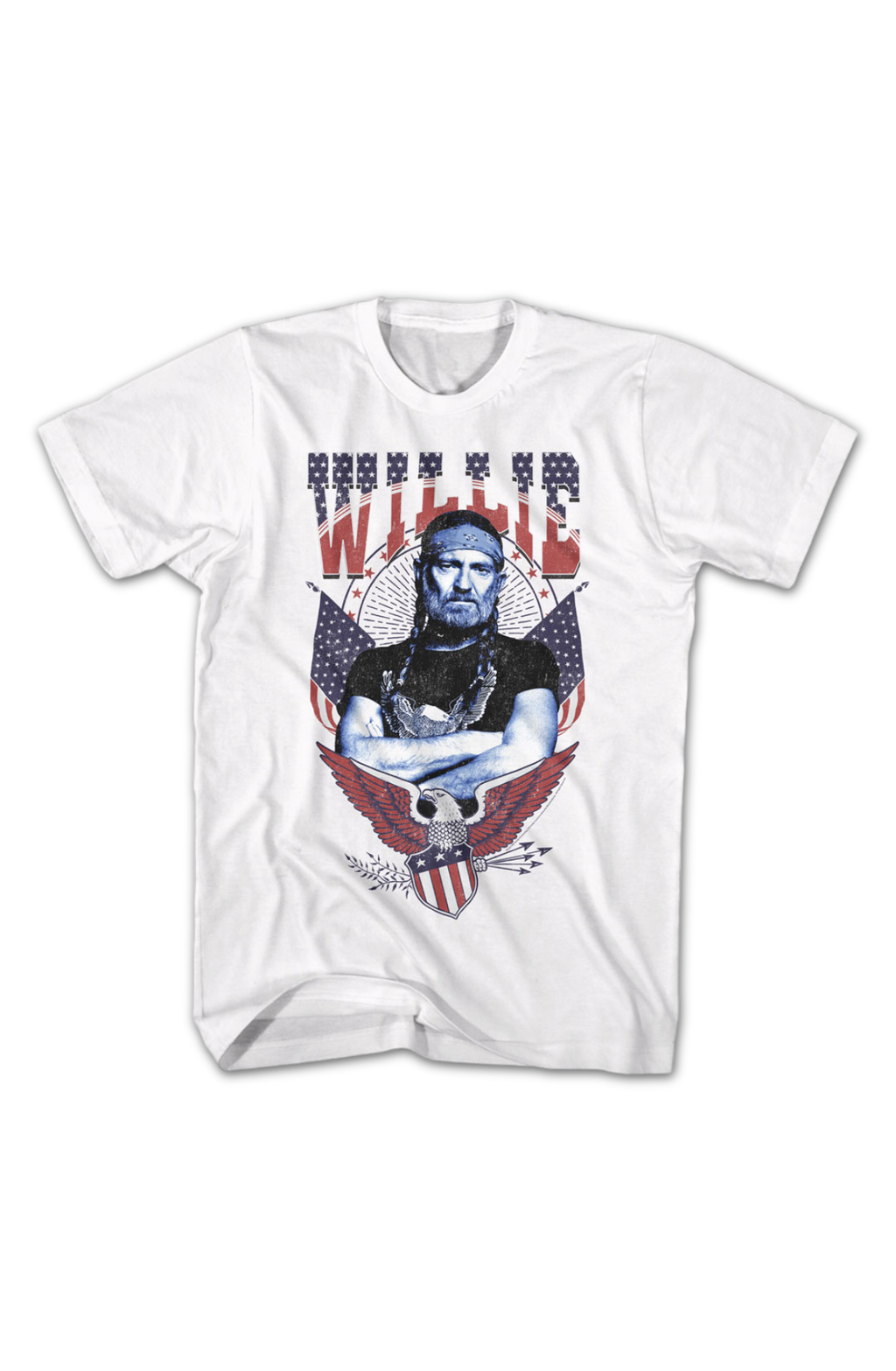 Americana Eagle Willie Nelson T-Shirt Hoodie, Sweatshirt | CiraTrend.com (Image 2)