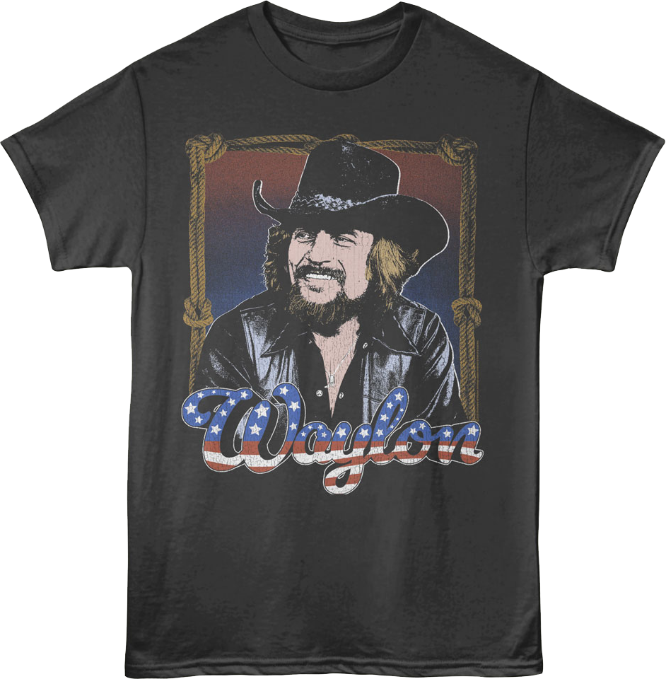 Americana Waylon Jennings T-Shirt Hoodie, Sweatshirt | CiraTrend.com (Image 1)