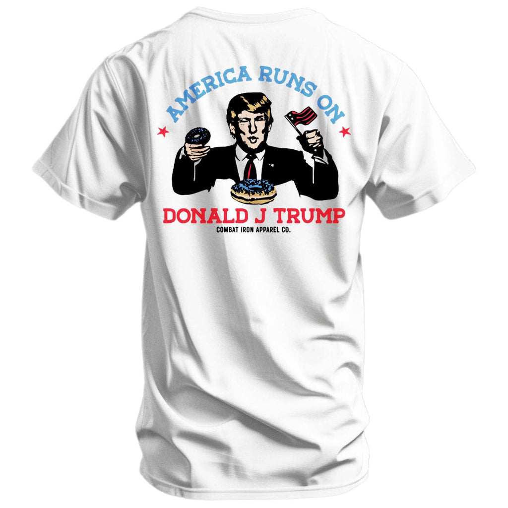 America Run's On Donald J. Trump Men's T-Shirt Hoodie, Sweatshirt | CiraTrend.com (Image 1)
