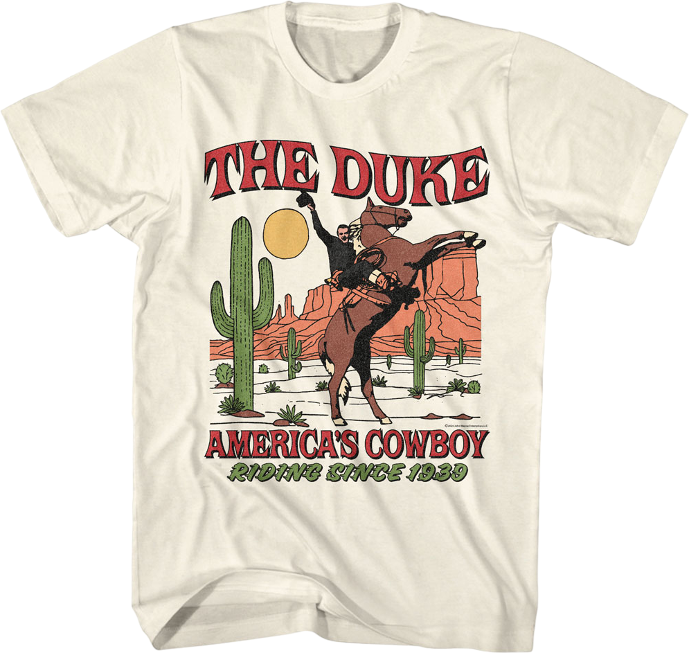 America's Cowboy John Wayne T-Shirt Hoodie, Sweatshirt | CiraTrend.com (Image 1)