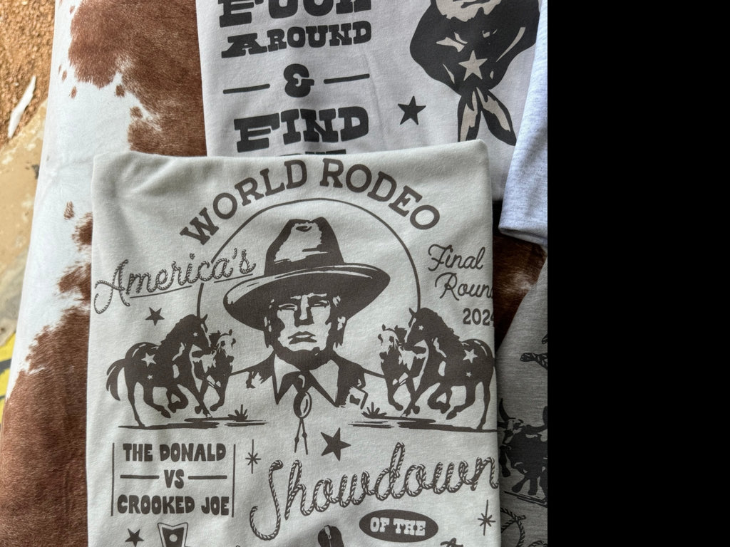 Americas Showdown Trump 2024 Western Graphic Tee Shirt Hoodie, Sweatshirt | CiraTrend.com (Image 2)