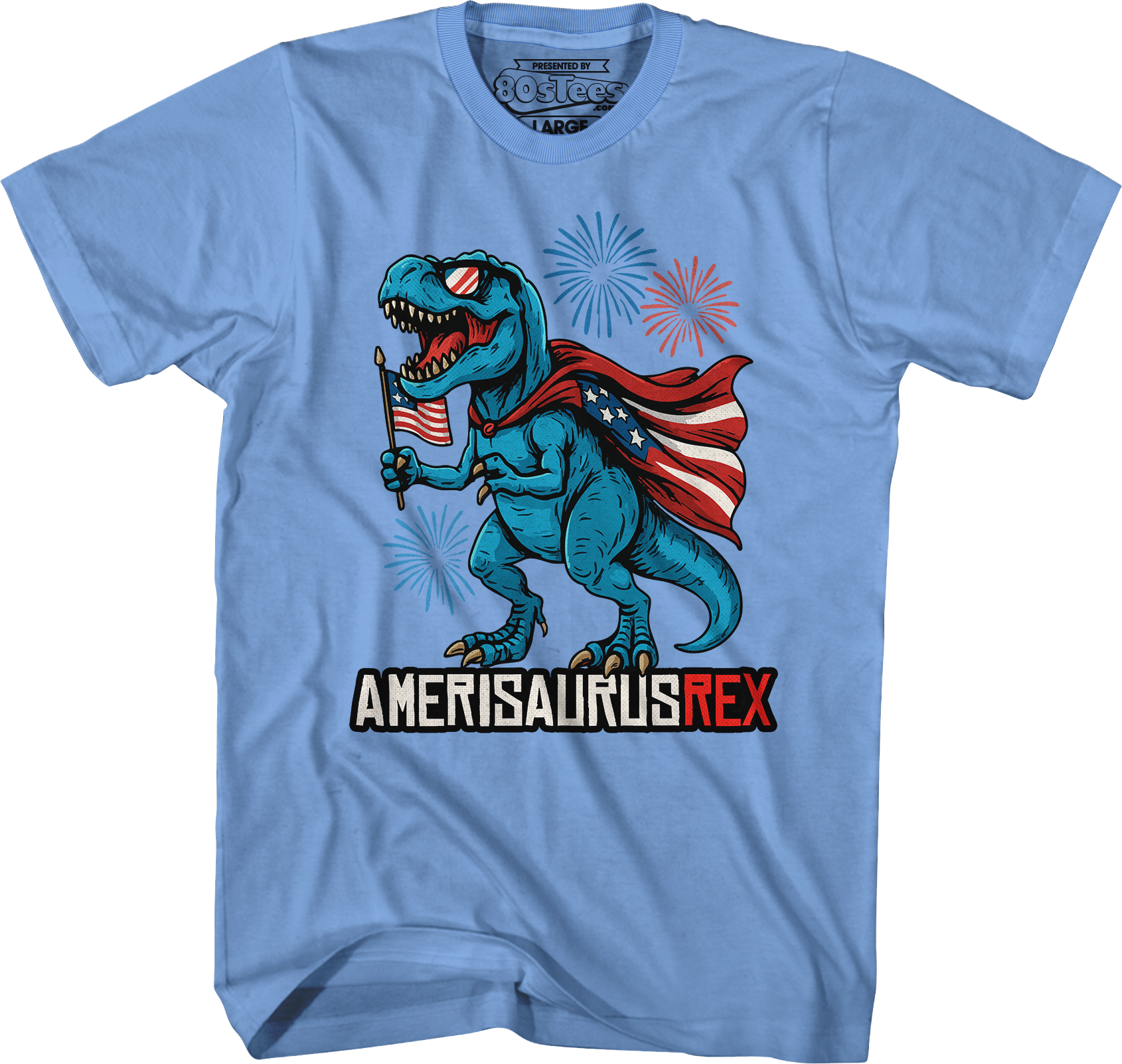 Amerisaurus Rex T-Shirt Hoodie, Sweatshirt | CiraTrend.com (Image 3)