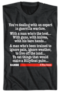 An Expert In Guerrilla Warfare Rambo T-Shirt Hoodie, Sweatshirt | CiraTrend.com