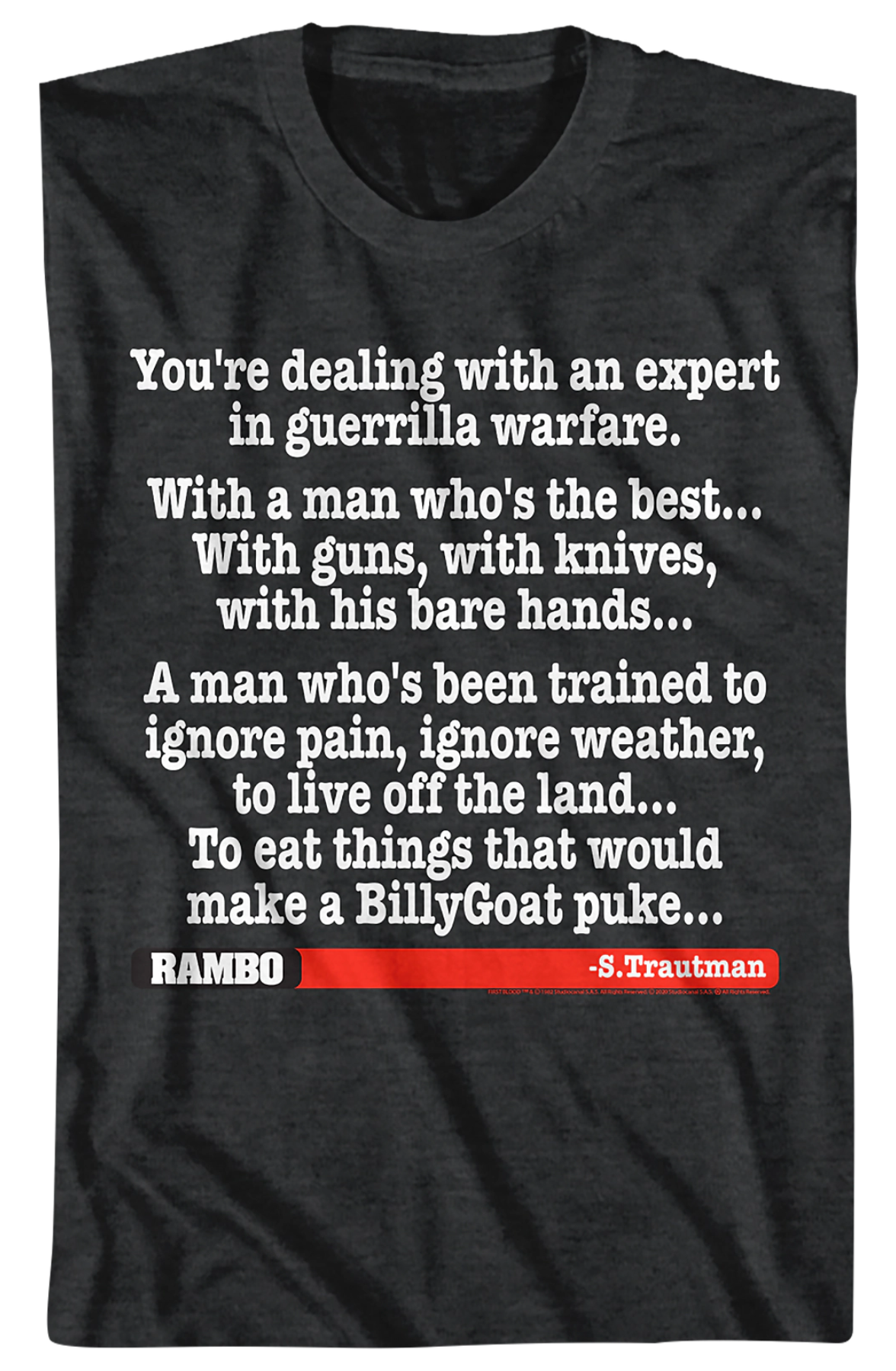 An Expert In Guerrilla Warfare Rambo T-Shirt Hoodie, Sweatshirt | CiraTrend.com
