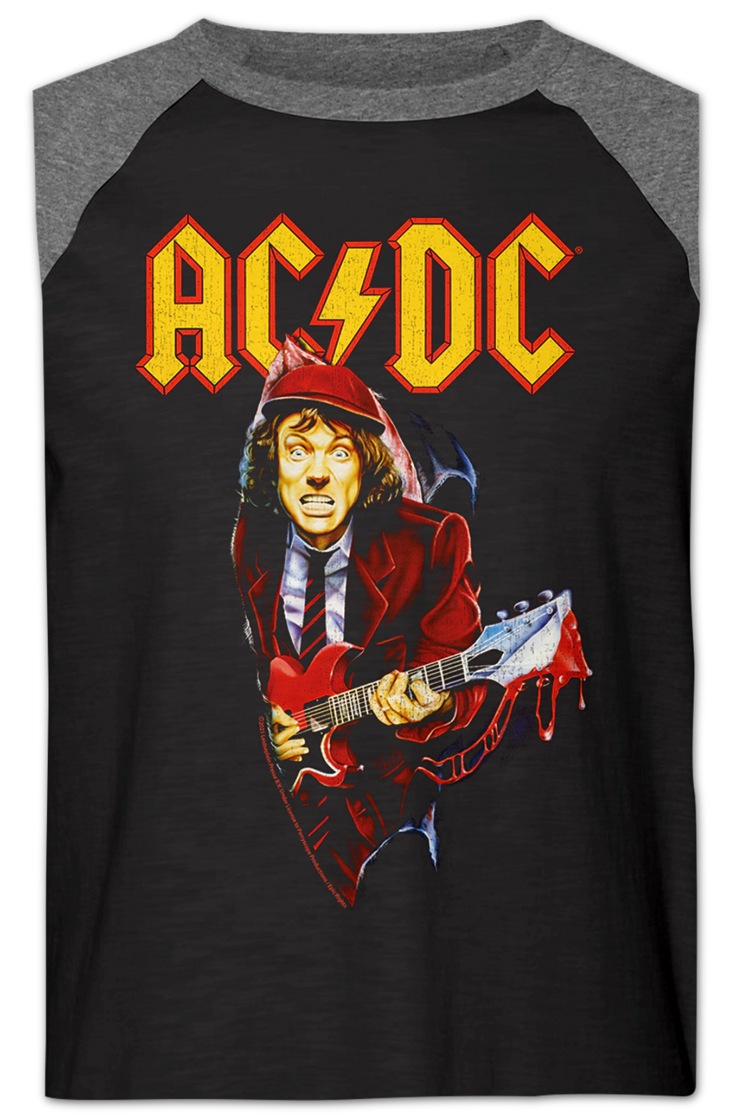 Angus Young Bloody Guitar ACDC Raglan Baseball Shirt Hoodie, Sweatshirt | CiraTrend.com (Image 2)