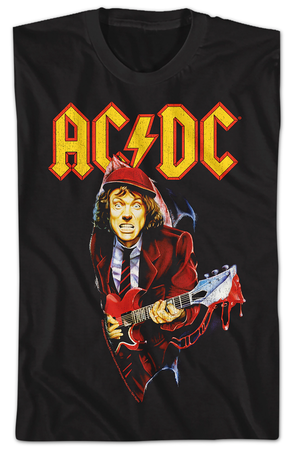 Angus Young Bloody Guitar ACDC Shirt Hoodie, Sweatshirt | CiraTrend.com (Image 2)