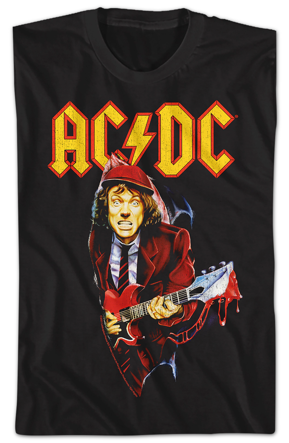 Angus Young Bloody Guitar ACDC Shirt Hoodie, Sweatshirt | CiraTrend.com (Image 2)