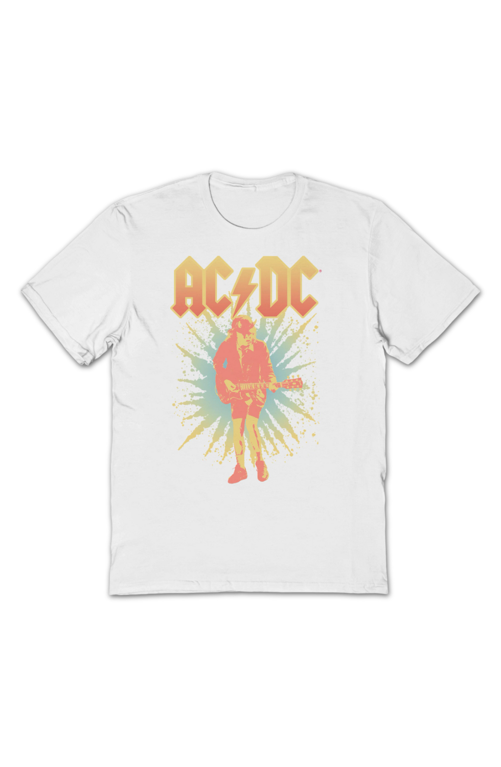 Angus Young Burst Photo ACDC T-Shirt Hoodie, Sweatshirt | CiraTrend.com (Image 2)