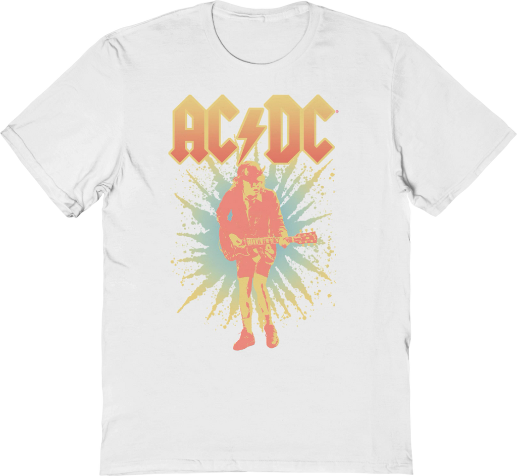 Angus Young Burst Photo ACDC T-Shirt Hoodie, Sweatshirt | CiraTrend.com (Image 1)