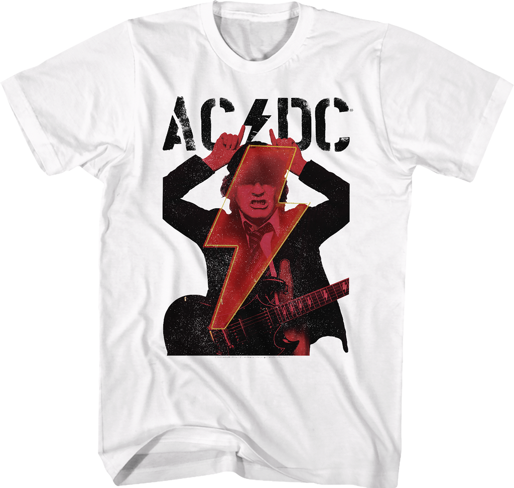 Angus Young Devil Horns ACDC T-Shirt Hoodie, Sweatshirt | CiraTrend.com (Image 1)