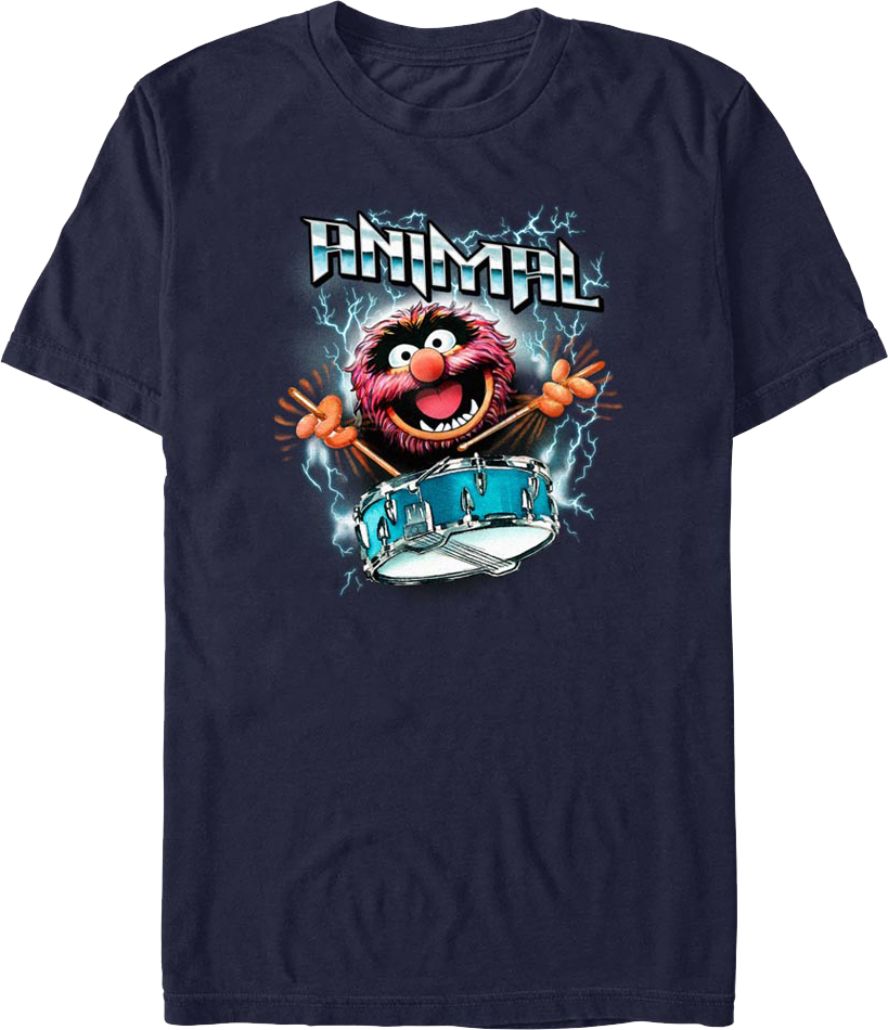 Animal Lightning Drumroll Muppets T-Shirt Hoodie, Sweatshirt | CiraTrend.com (Image 1)
