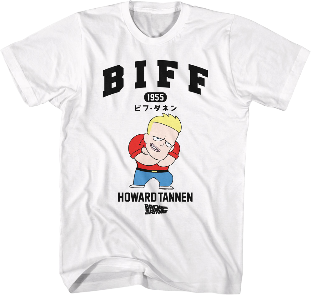 Animated Biff Howard Tannen Back To The Future T-Shirt Hoodie, Sweatshirt | CiraTrend.com (Image 1)